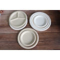 Eco - Friendly Sugarcane Disposable Plates Paper Lunch Tray